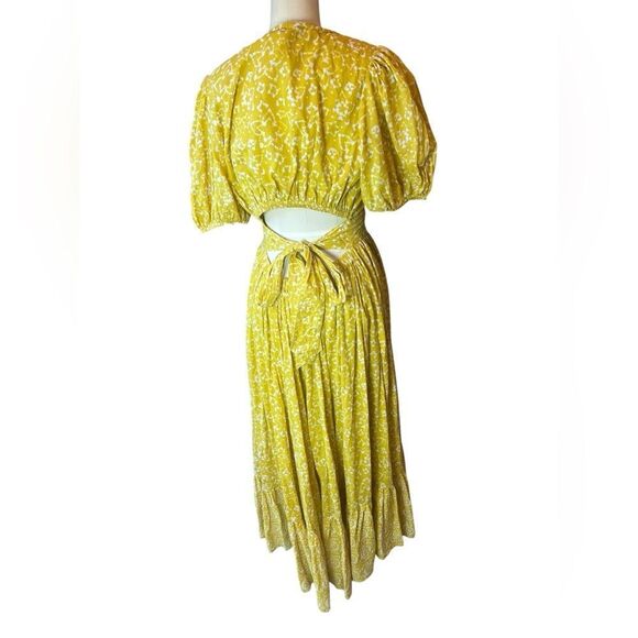 CLEOBELLA Alora Ankle Dress in Cassia Floral Midi Cottage size medium - Picture 4 of 9